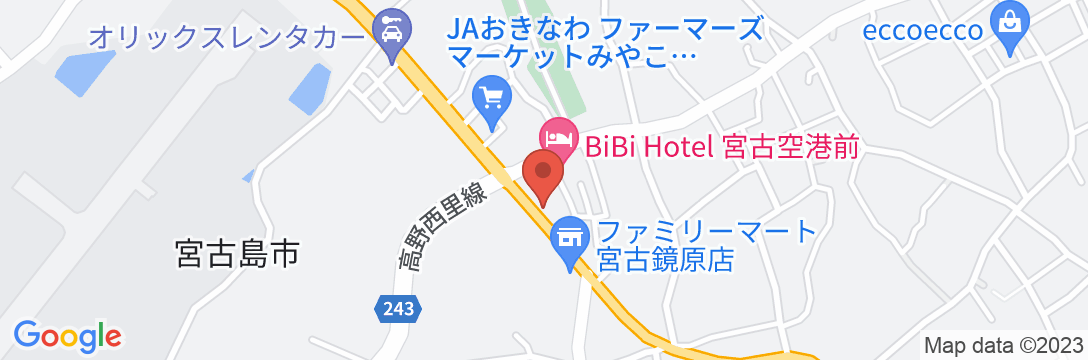 パインヒルズ ホテル<宮古島>の地図