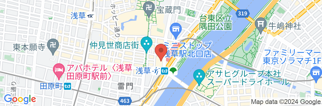 浅草東武ホテルの地図