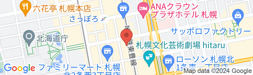 JRイン札幌北2条の地図
