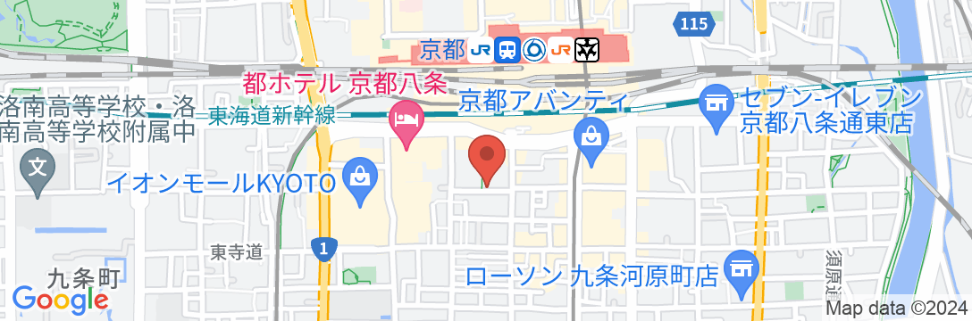 レフ京都八条口byベッセルホテルズ|REF京都八条口(京都2号店)の地図