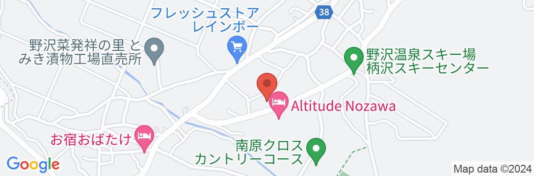 野沢温泉 リゾートハウス ふるさとの地図