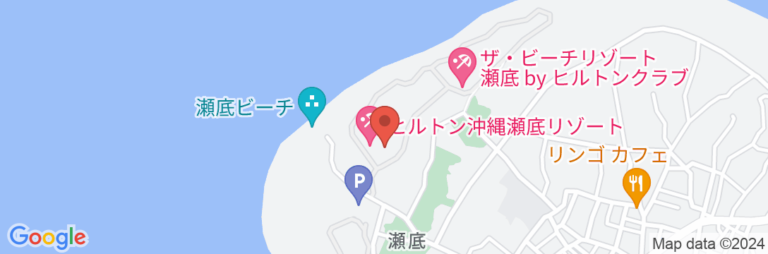 ヒルトン沖縄瀬底リゾートの地図