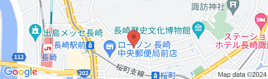 ホテルセントヒル長崎の地図