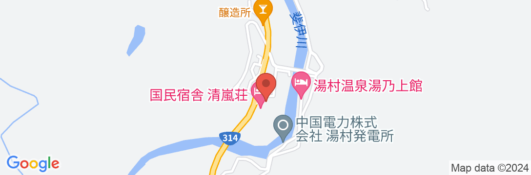 国民宿舎 清嵐荘の地図