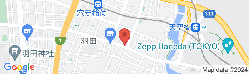 plat hostel keikyu haneda homeの地図