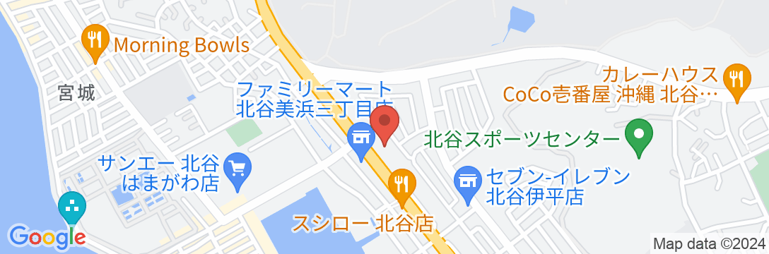 Mr.KINJO in GRAND BLUE CHATANの地図