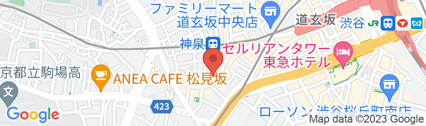 Shibuya Capsule Bamboo Hotelの地図