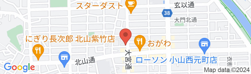 やまがた京町旅籠 北山大宮の地図