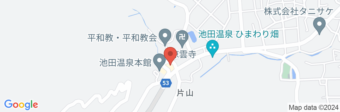 池田温泉旅館たち川の地図