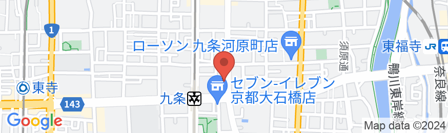 THE BOX HOTEL KYOTOの地図
