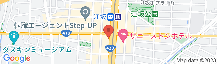 アパホテル〈新大阪 江坂駅前〉(全室禁煙)の地図