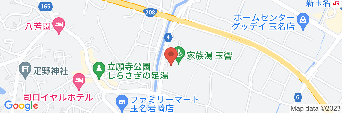 玉名温泉 那古井館別邸 玉響TAMAYURAの地図