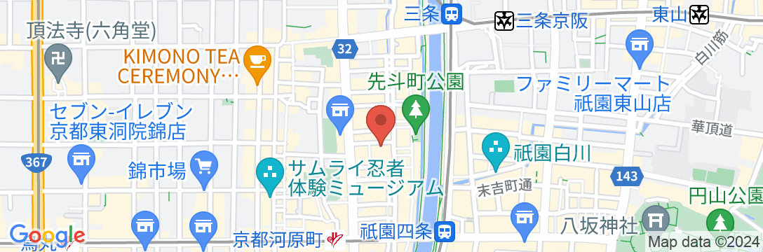 THE GATE HOTEL(ザ・ゲートホテル) 京都高瀬川 by HULICの地図