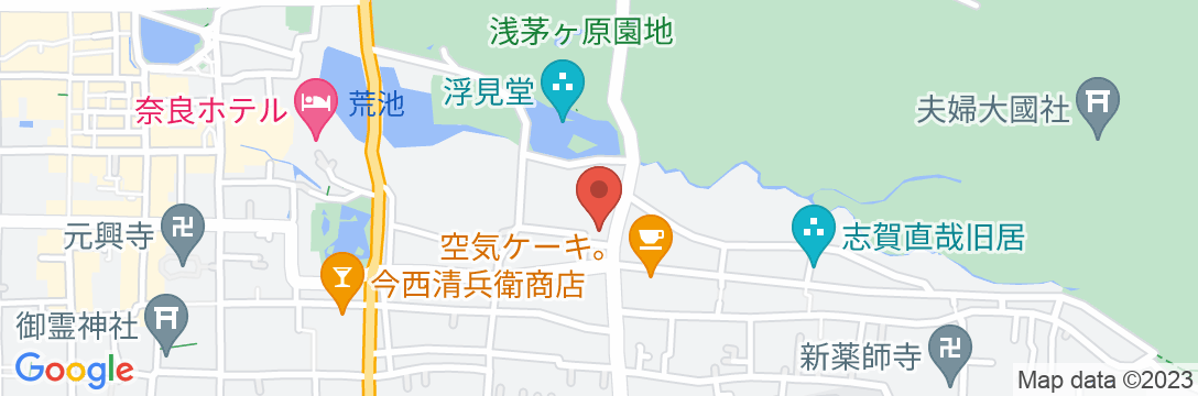 ふふ 奈良の地図