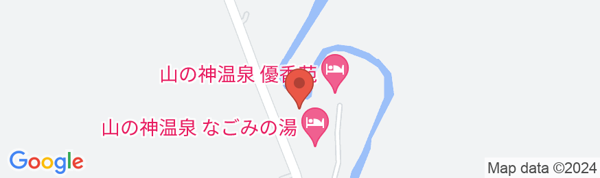 山の神温泉 別墅 清流館の地図