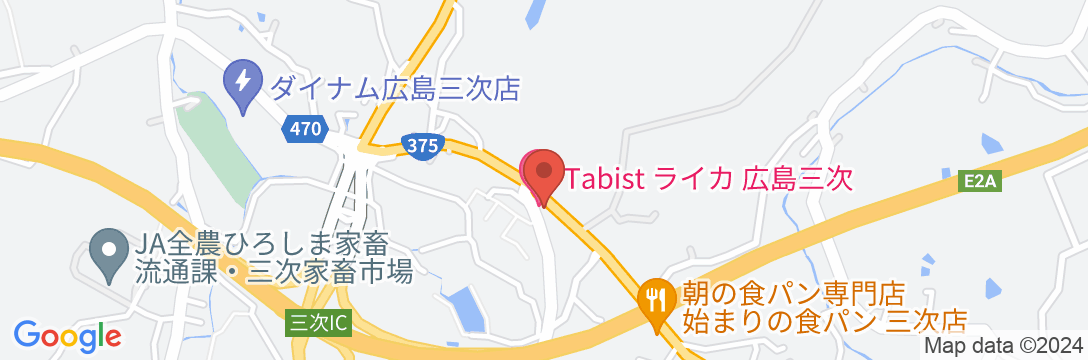 Tabist ライカ 広島三次の地図