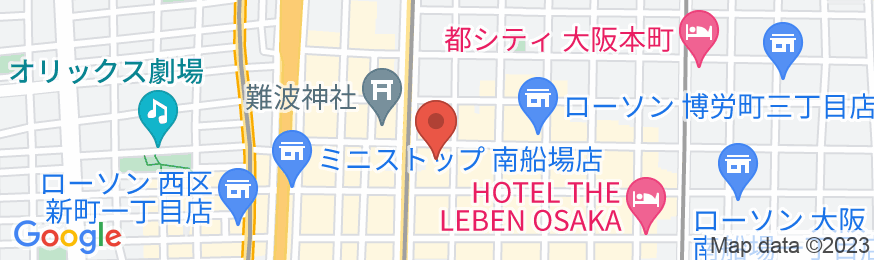 TAKUTO HOTEL 心斎橋の地図