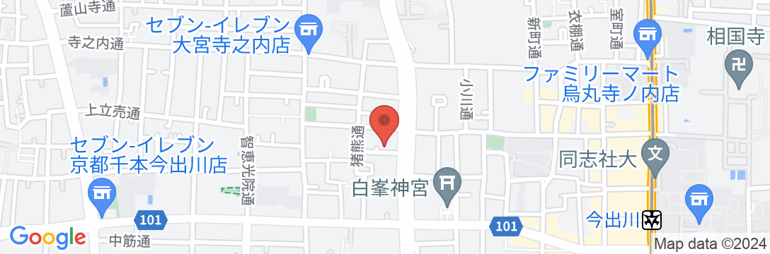 西陣 藤田の地図