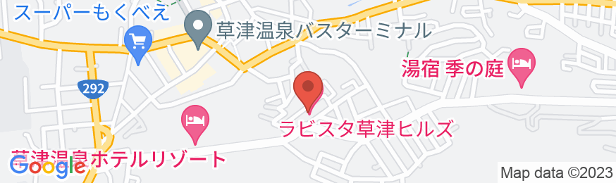 ラビスタ草津ヒルズ(共立リゾート)の地図
