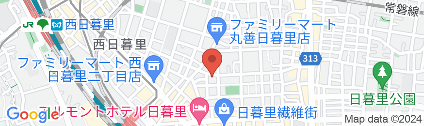 Hotel Yoosuu日暮里の地図