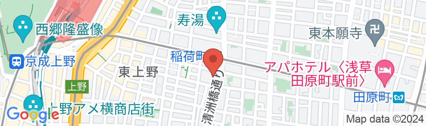 オーステイ上野ホテルアパートメントの地図