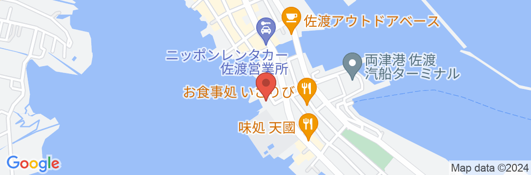 ゲストハウスじんく<佐渡島>の地図