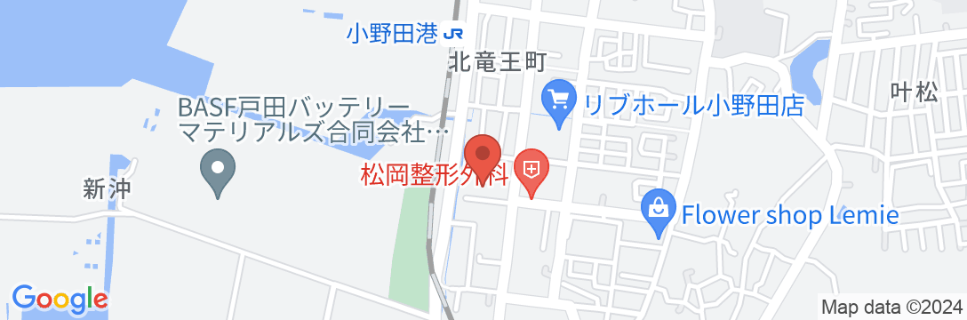 アークスイン小野田の地図