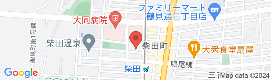 ビジネスホテル安楽荘の地図