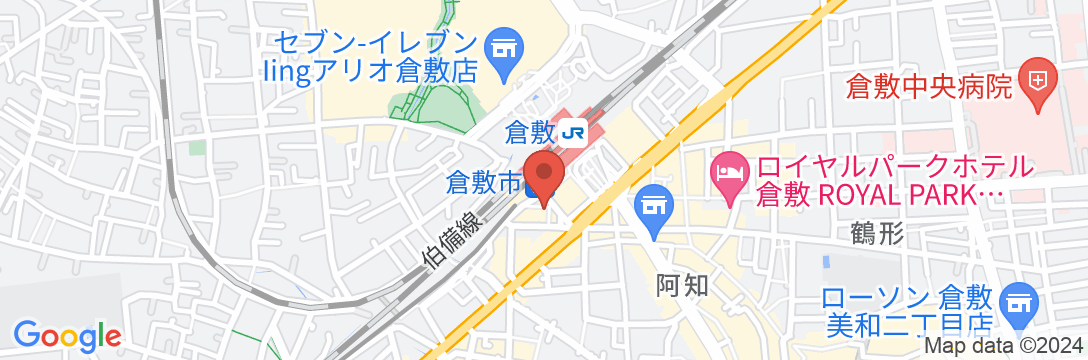 NAGI Kurashiki Hotel & Lounge(ナギクラシキ)の地図