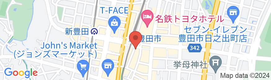 アットインホテル豊田市駅の地図