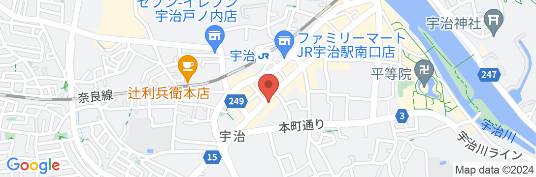 ホテルトレンドJR宇治駅前の地図