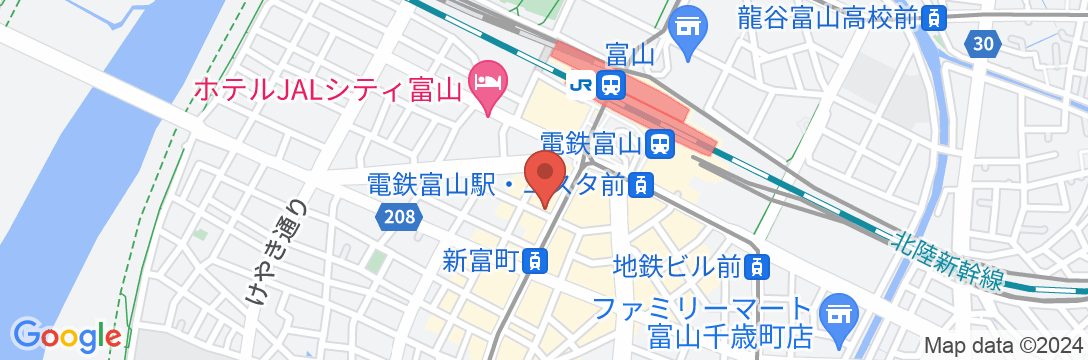 HOWE HOTEL TOYAMAの地図