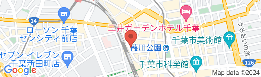 ホテルリブマックス千葉中央駅前の地図