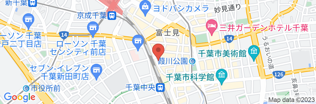 ホテルリブマックス千葉中央駅前の地図
