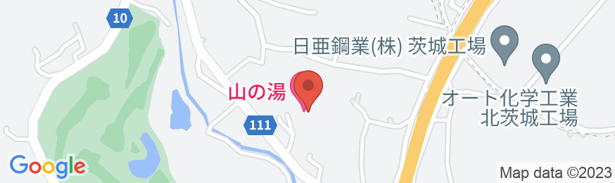 高萩山の湯の地図