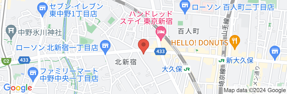 Nano 北新宿の地図