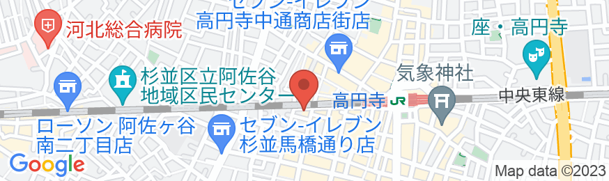 貸切一軒家 るな花 高円寺店の地図