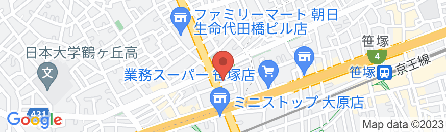 貸切一軒家 るな花 代田橋店の地図