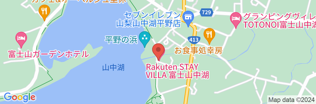 Rakuten STAY VILLA 富士山中湖の地図