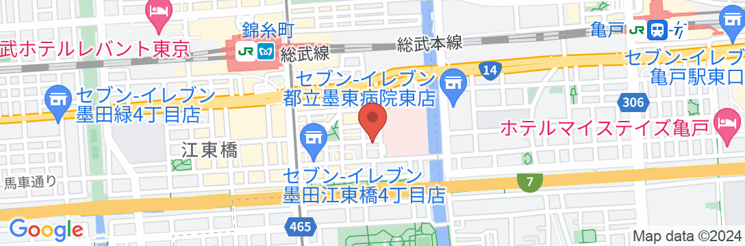 HOTEL TABARD TOKYOの地図