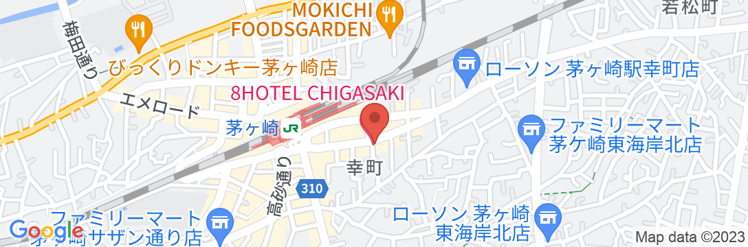 8HOTEL CHIGASAKIの地図