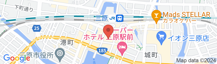 ホテルルートイン三原駅前の地図