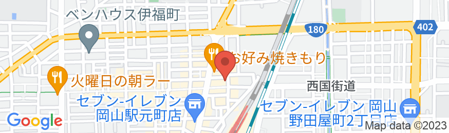 旅の家 岡山日和の地図