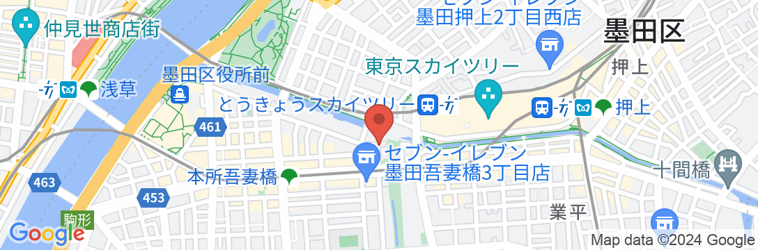 Touch and Go Azumabashiの地図