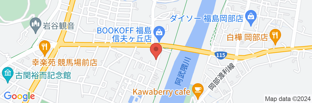 ファミリーイン福島の地図