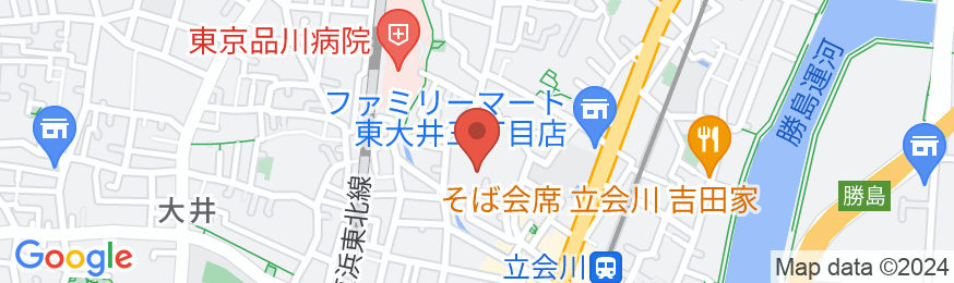 マツリホテル東大井3丁目の地図