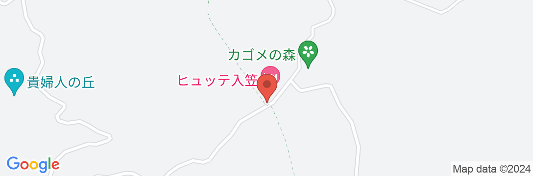 信州入笠山の宙宿(ソラヤド) マナスル山荘天文館の地図