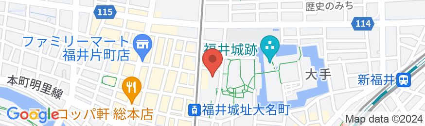 ホテルフジタ福井の地図