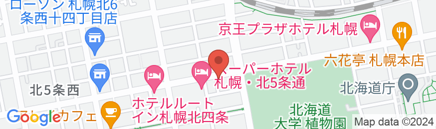 天然温泉 大志の湯 スーパーホテル札幌・北5条通の地図