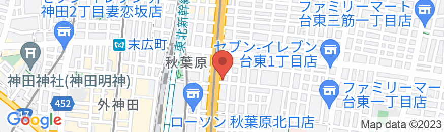 アパホテル〈秋葉原駅北〉(全室禁煙)の地図